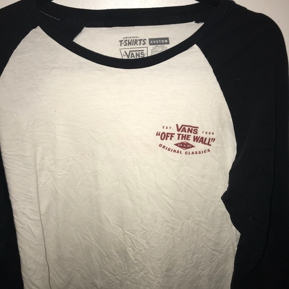 vans baseball t shirt